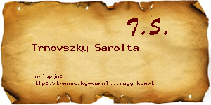 Trnovszky Sarolta névjegykártya